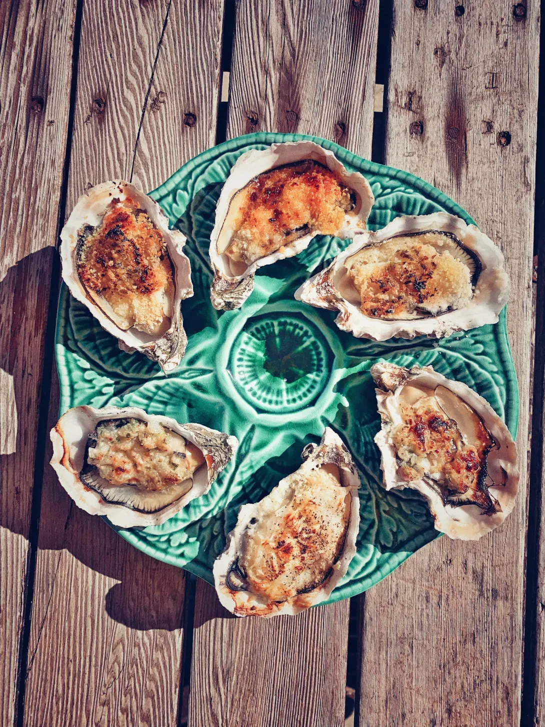 huîtres gratinées